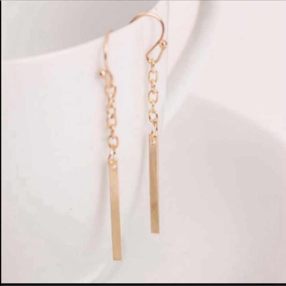 1 left! Vertical Drop Earrings - Picture 2 of 5